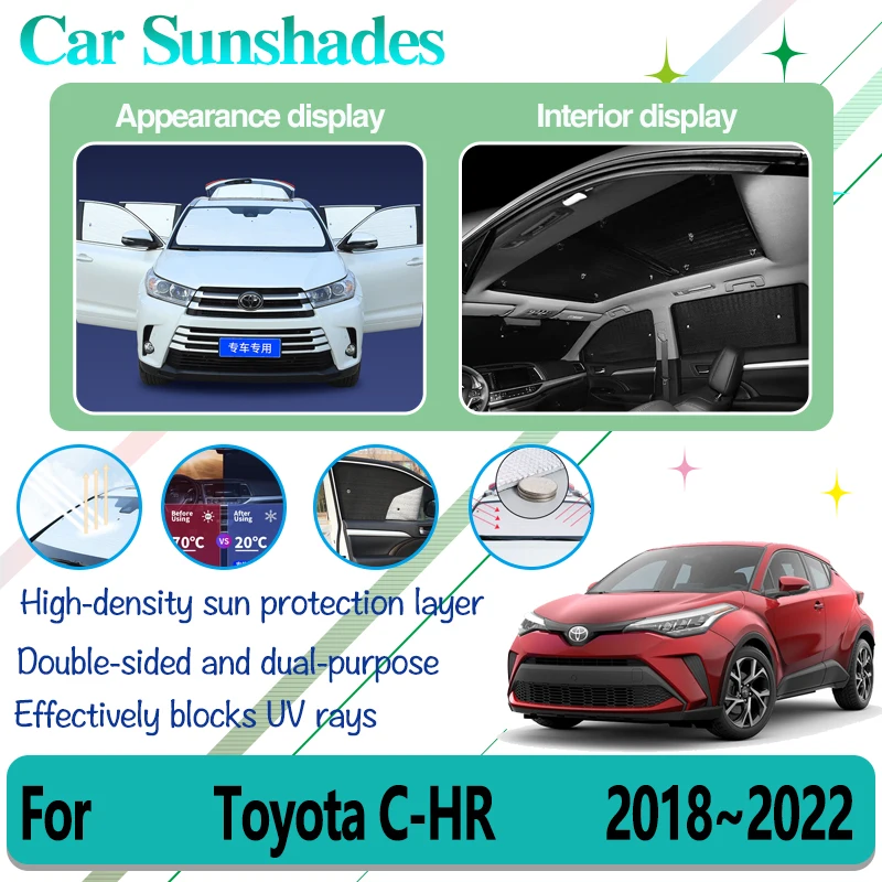 

For Toyota C HR Accessories CHR IZOA 2018~2022 Car Full Covers Sun Visors Window Shading Sun Protector Covers Car Accessories