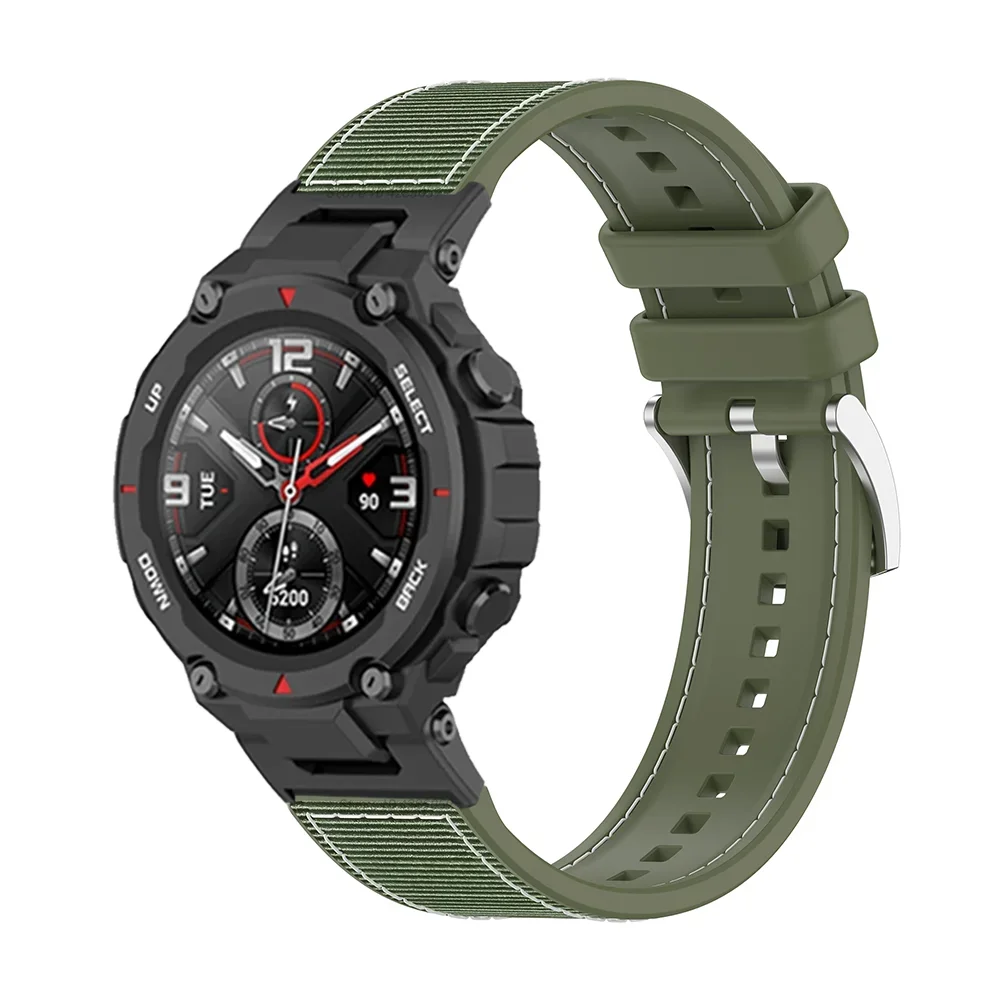 Cinturino in Silicone intrecciato per Amazfit T-rex / T-rex Pro Smart Watch bracciale da polso per Huami Amazfit T-rex 2 accessori per cinturini