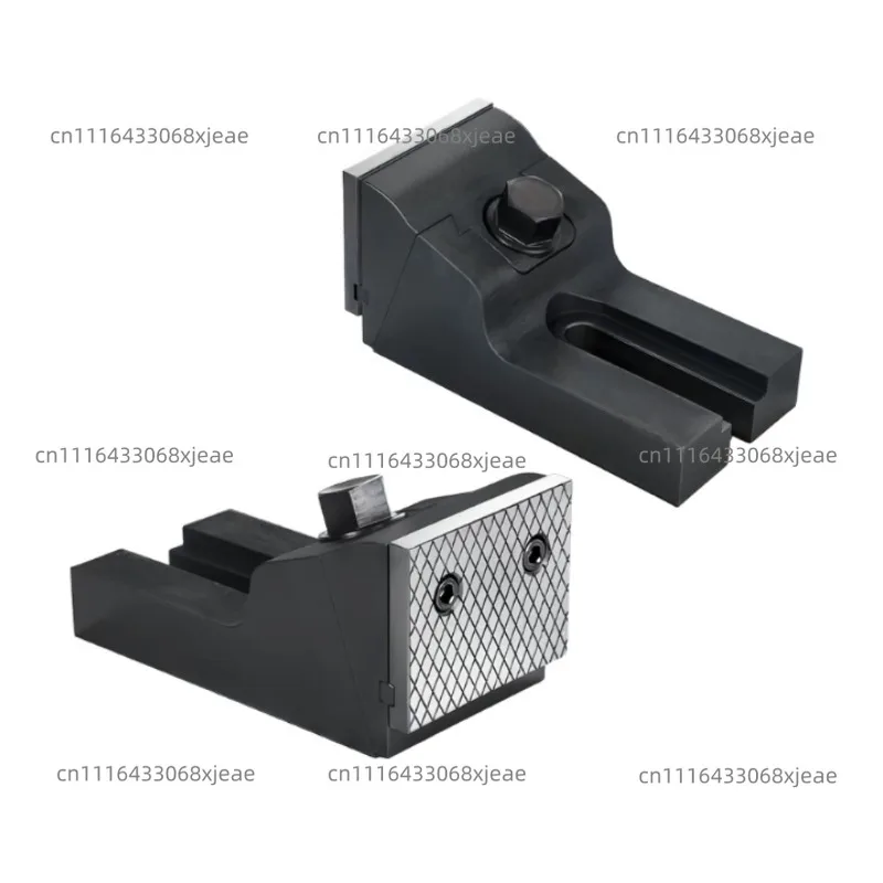 Angled pressure design, hardened steel split heavy duty vise