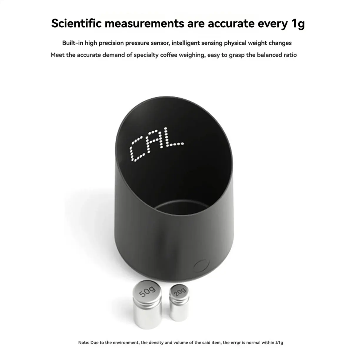 

Electronic Coffee Scale with Waterproof Weighing Cup for Espresso,Pour-over,Drip Coffee Digital Coffee Scale Dosing Cup-TCES