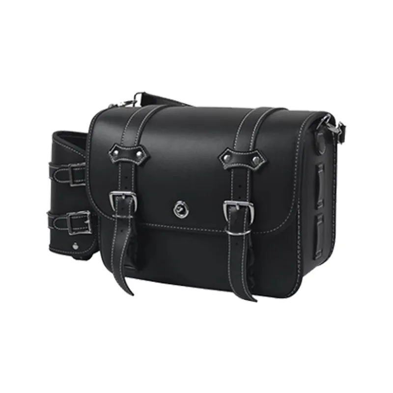 

Высококачественные боковые сумки Zuimi Greystone 250 с быстросъемным креплением, ретро-сумки из холста с кожаной отделкой — водонепроницаемые, прочные, в стиле Knight