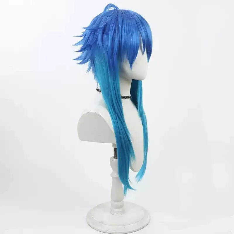 Game Dramatical Murder Seragaki Aoba Cosplay Wig DMMD Seragaki Aoba Role Play Blue Gradient Hair Wig Costumes Accessories