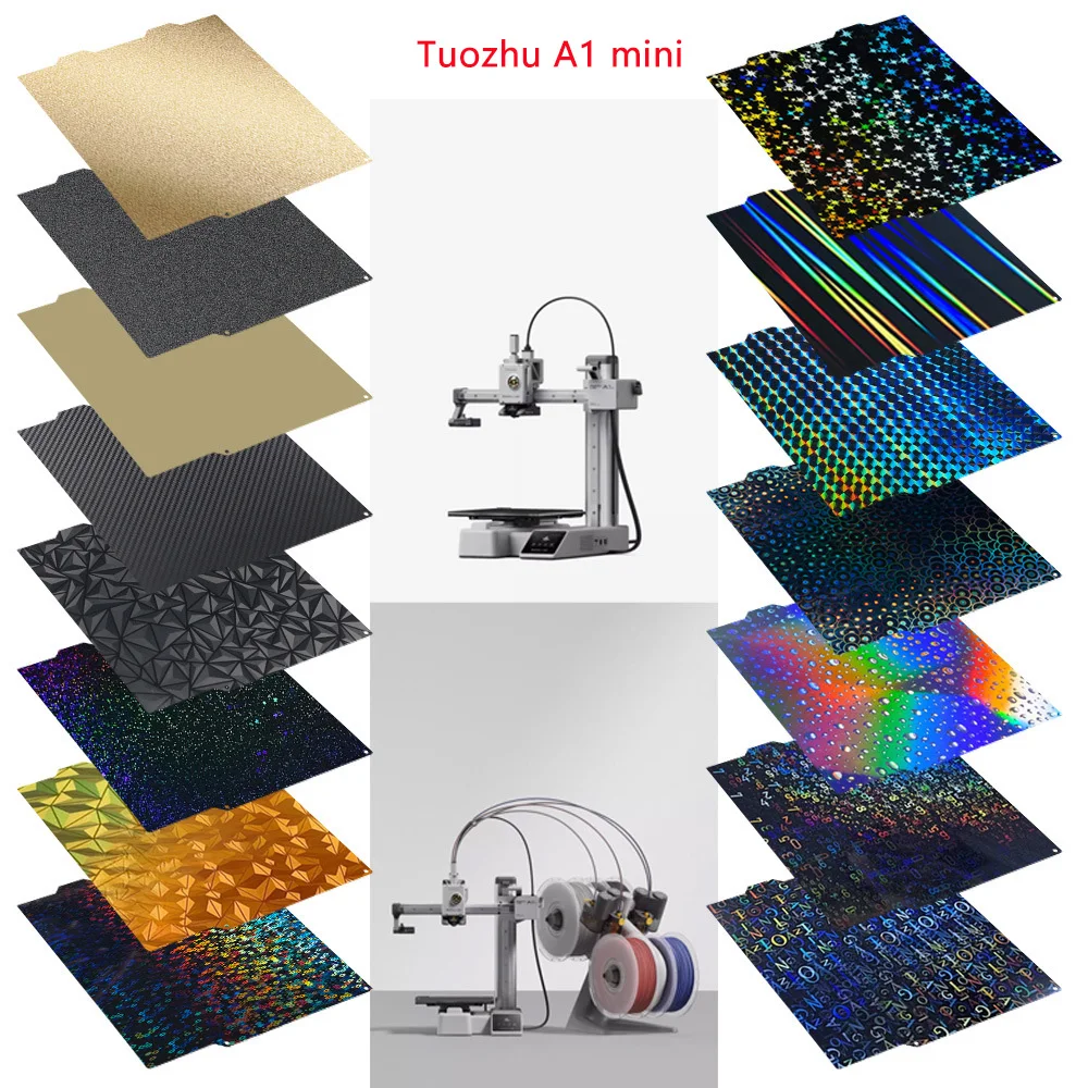 

Lenovo 184x184 мм Платформа для печати Двусторонняя распылительная плата PEI Пружинная стальная пластина Пленка из углеродного волокна ПЭТ-панель платформы