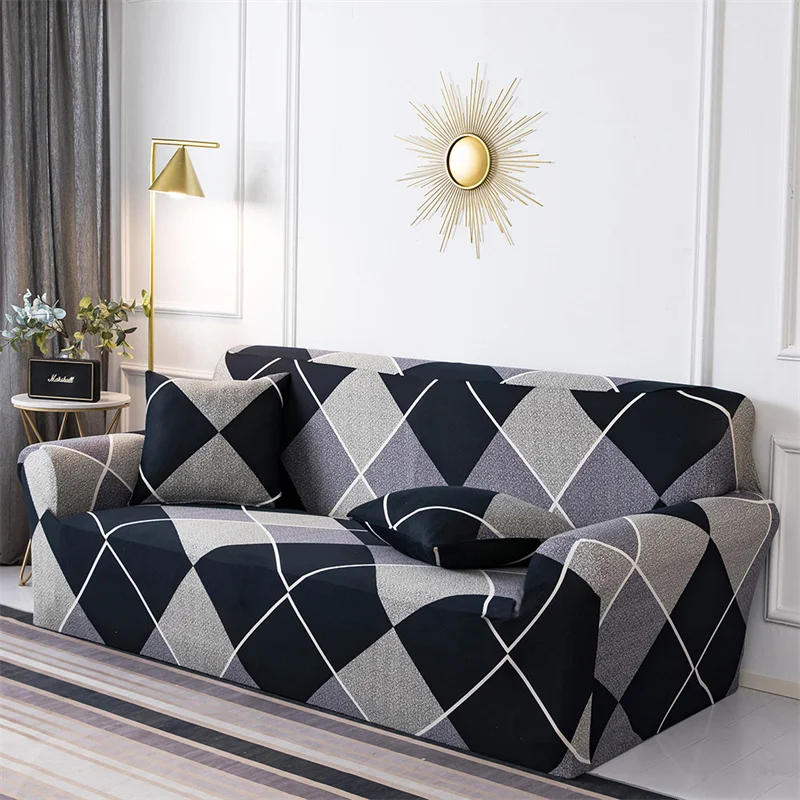 1/2/3/4-seat Plain Sofa Cover Stretch Tight Wrap All-inclusive Sofa Cover for Living Room Funda Sofa Couch Cover ArmChair Cover