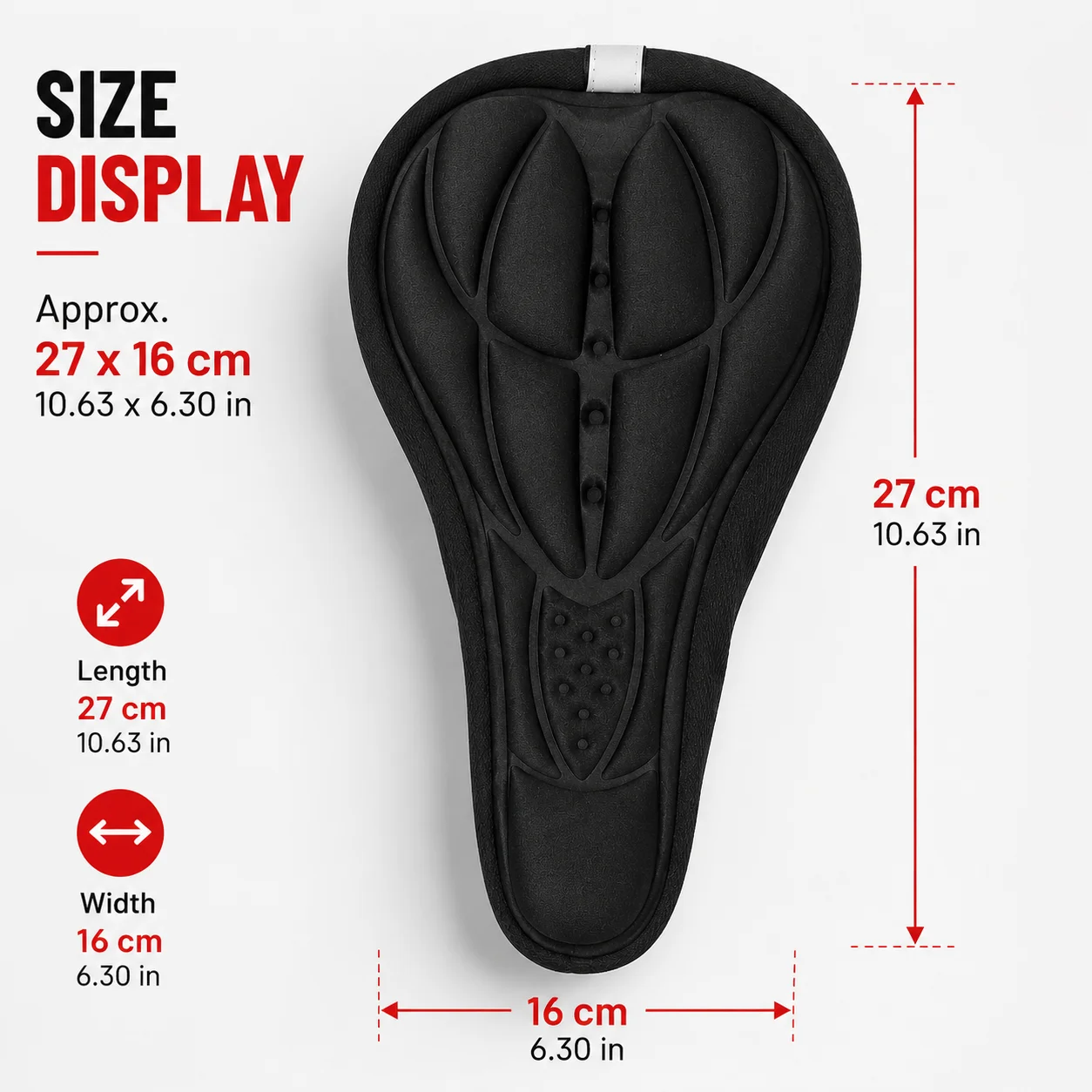 PINMOAP 1PC Bike Seat Cover Bicycle Saddle Cushion Soft Gel Padded Waterproof Cycling Seat Pad For Mtb Road Exercise Bike image 4