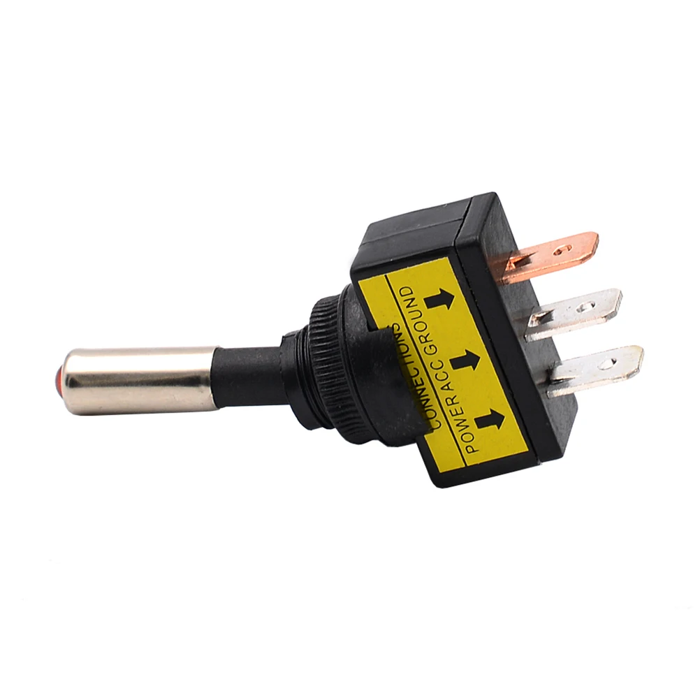 

10pcs 12V 20A 3 Pin Led Toggle Switch Red On Off For Motorcycle Car Boat Headlights Fog Lamps Work Lights Outdoor Switches