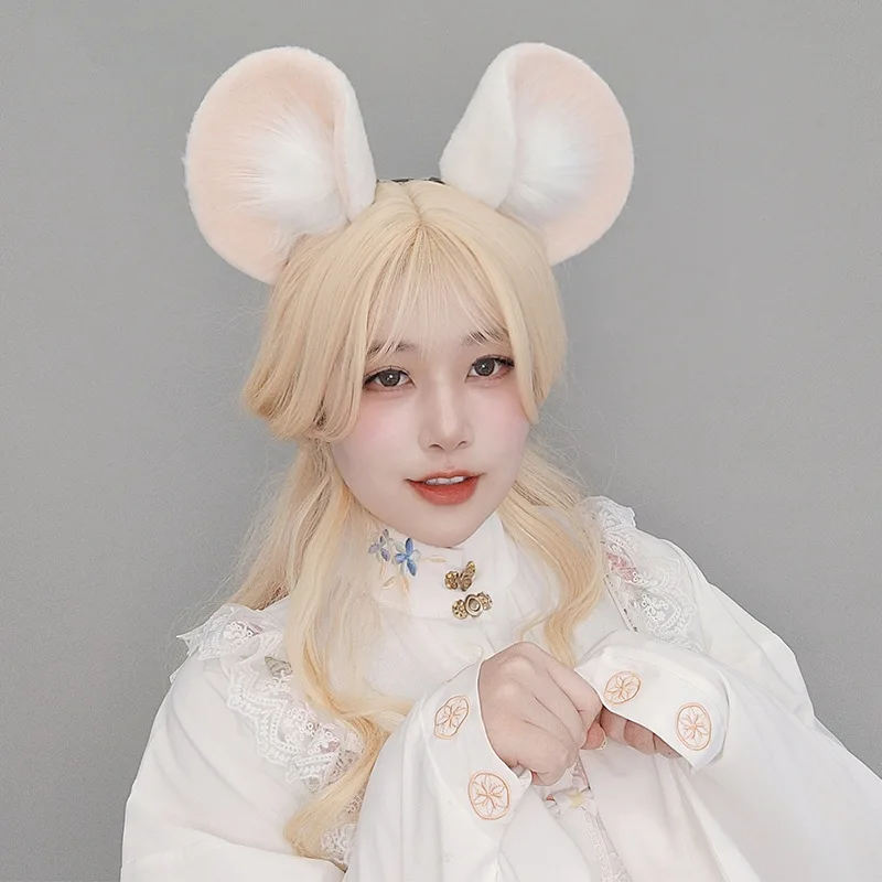 Nette Plüsch Simulation Tier Ohr Stirnband Haar Hoop Maus Ohren Anime Lolita Jk Kopfbedeckung Cosplay Kostüm Requisiten Haar Zubehör
