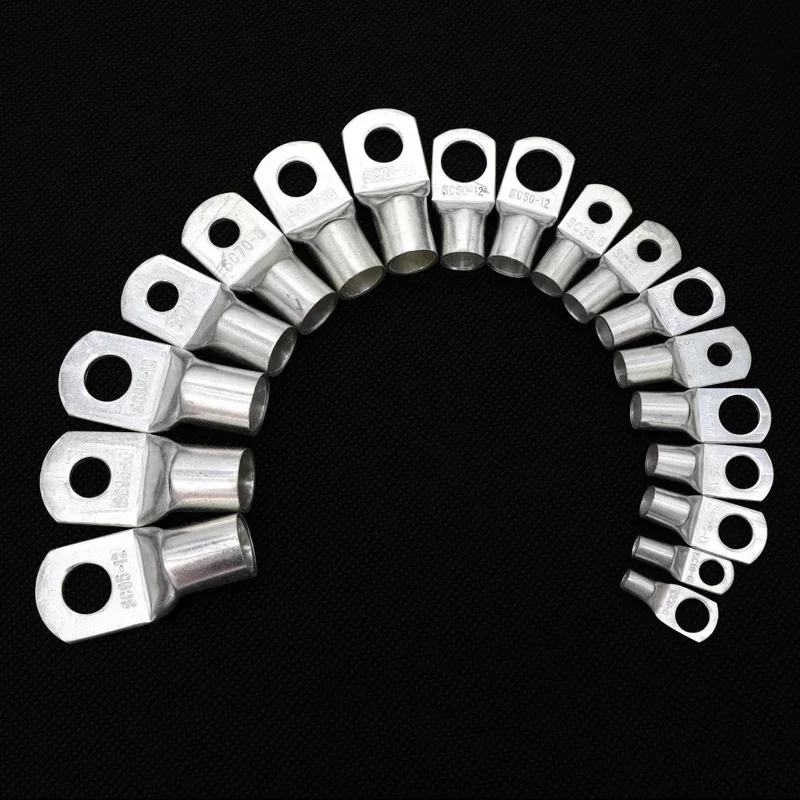 5 ~ 20 pz Tipo SC Filo Terminale A Naso SC6/10/16/25/35/50/70/95 Batteria In Rame Nudo Blocco Alette Foro ID6/8/10/12 Crimpare connettore del cavo