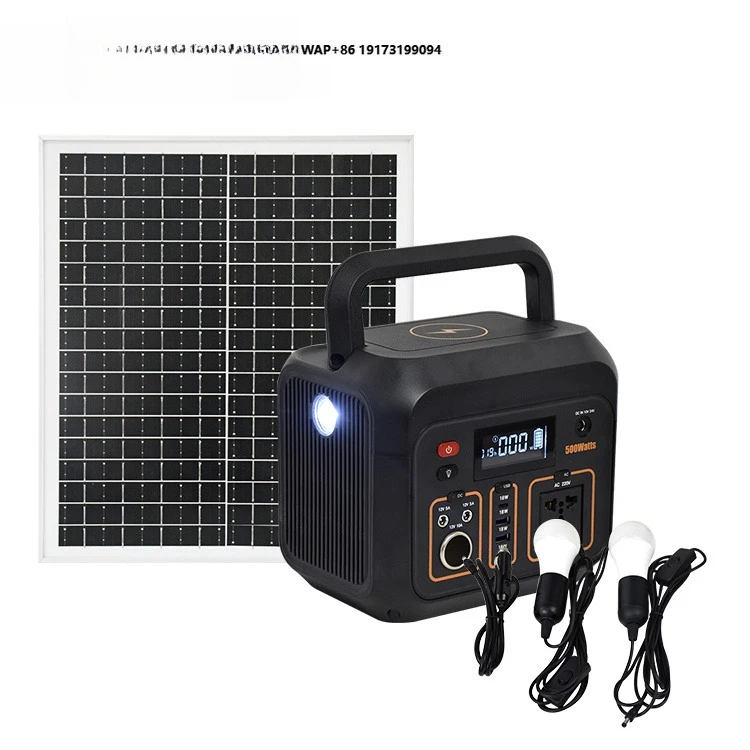 High Capacity Portable Power Station Pure Sine Wave Solar Generator for Wireless Solar Power System