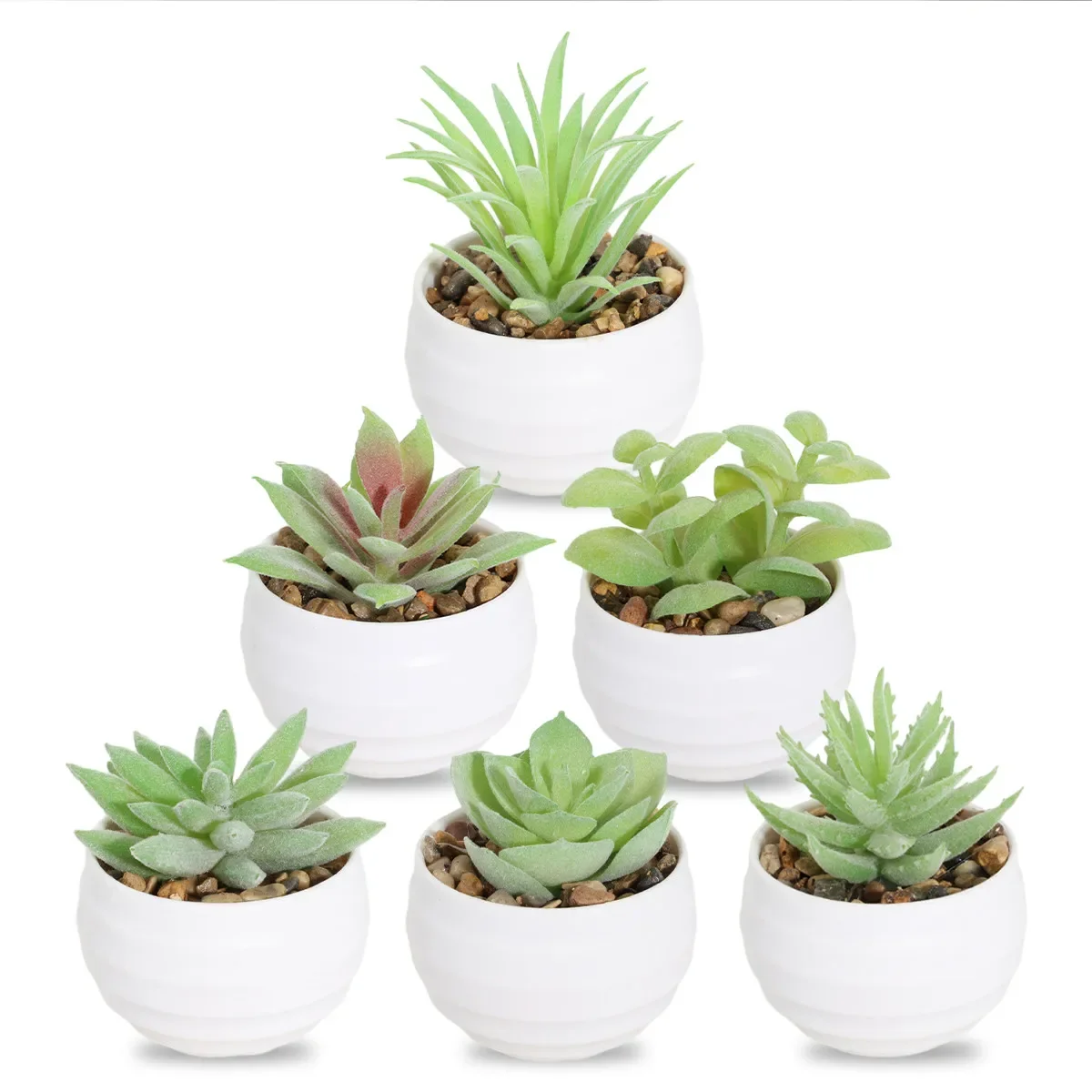 Artificial Potted Plants Artificial Flower Plant With Planter PE & PP Material Green Party Deco Home Deco Bookmark