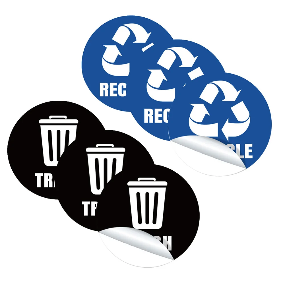 

Garbage Cans Classification Label Sticker Signs Stickers Labels for Trash Decal Recycle
