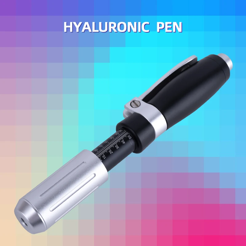 Black Silver 0.3 ML Pressurized Pen High Pressure Hyaluronic Acid Pen Filler Atomizer Anti-Aging Lips Facial Hyaluronic Acid Gun