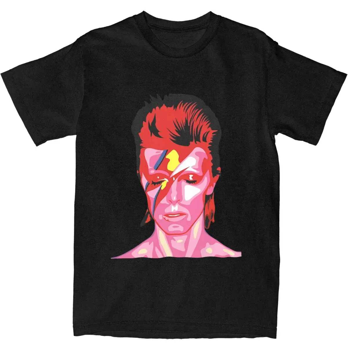 Men Women T Shirt Davids Bowied T Shirts Hip Hop poped art Summer Tee Shirt Vintage Print 100 Cotton Clothes Plus Size 6XL