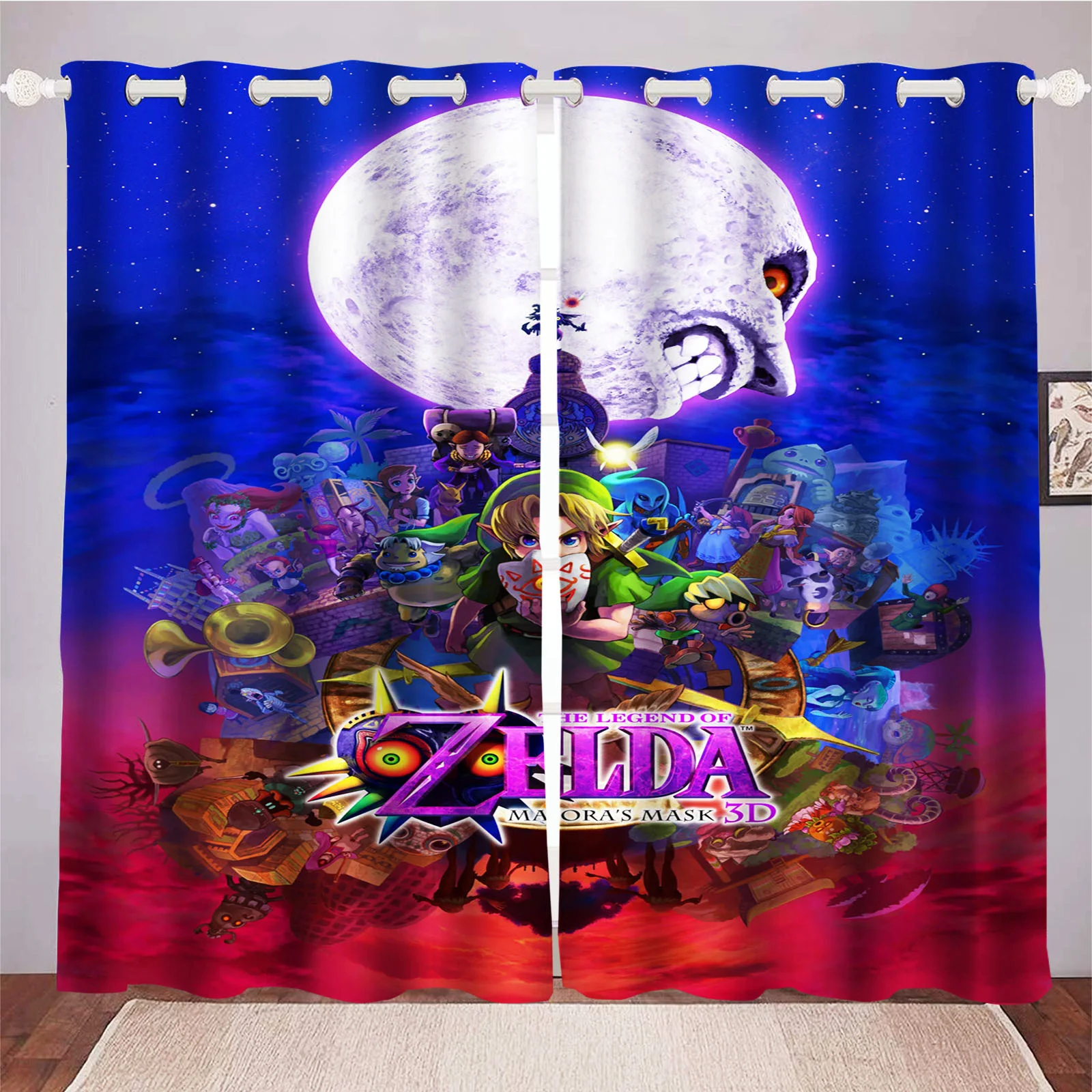 

The Legend Of Zeida Game Dustproof Balcony Screen Curtains For Living Room Bedroom Blackout Curtains 100% Polyester Home