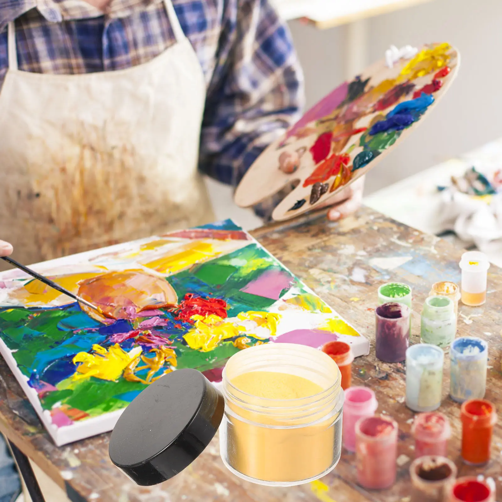 

5Pcs Luminescent Powder for Nail Design DIY Pigment Powder for Crafts Epoxy Resin Candles Soap Blusher Eye Shadow Decoration