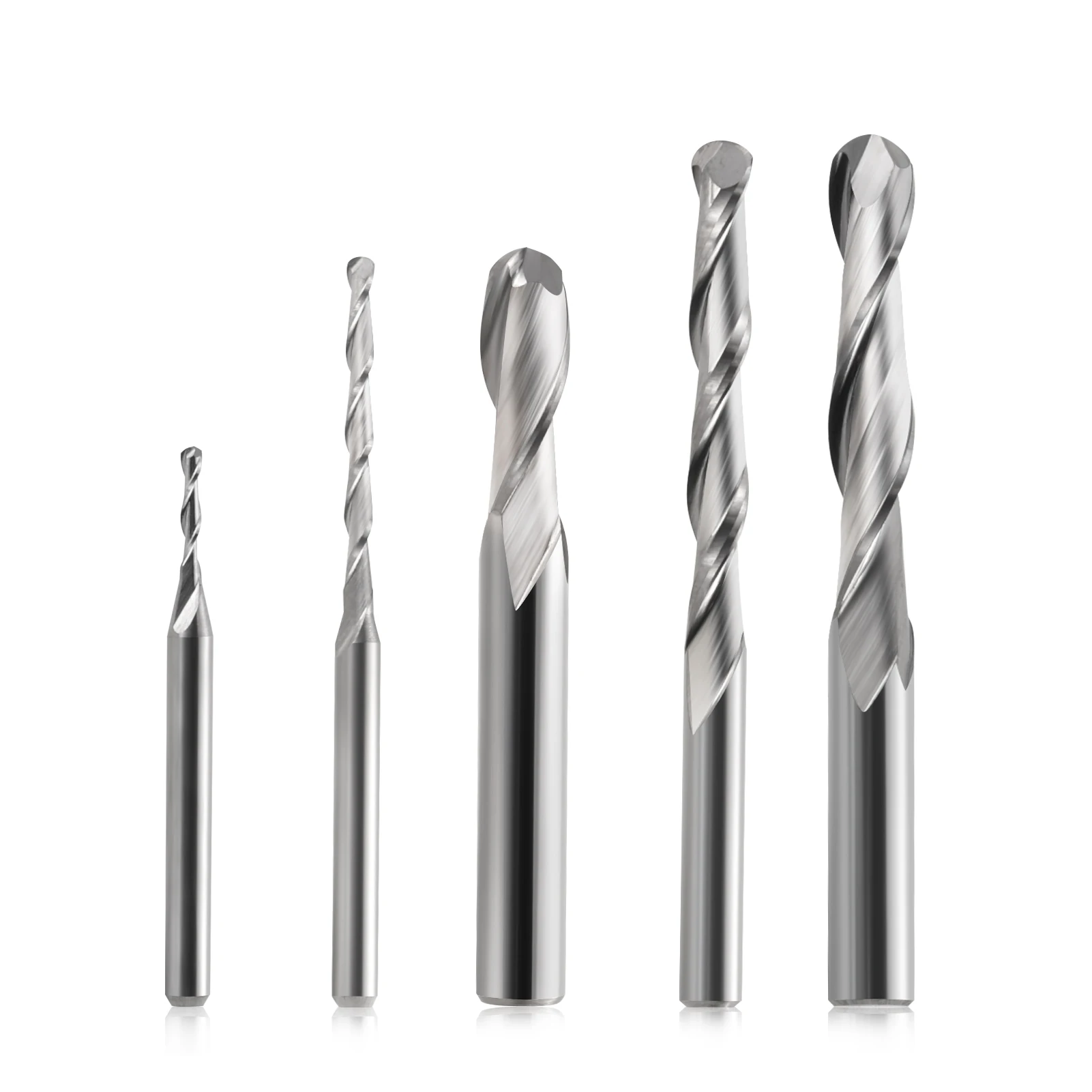 1pc 3.175mm 4mm 6mm 2 Flute Spiral Ball Nose End Mill CNC Router Bits For Wood Tungsten Carbide Milling route tool