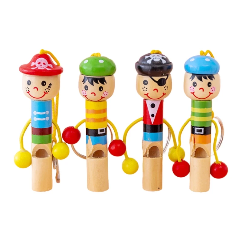 

Wooden Whistle Stick Flash Gifts Little Pirate Toys Funny Flashing Kids Toys Novelty Plastic Festival Gifts