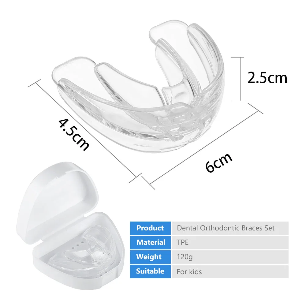 Orthodontic Braces Dental Braces Smile Teeth Alignment Trainer Instanted Silicone Teeth Retainer Guard Braces Tooth Tray for Kid