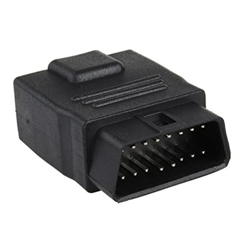 12V/24V Full Power OBD2 16Pin Plug Adapter Car Truck Driving Computer Tester Extension Cable Universal Auto Scanner OBD Socket