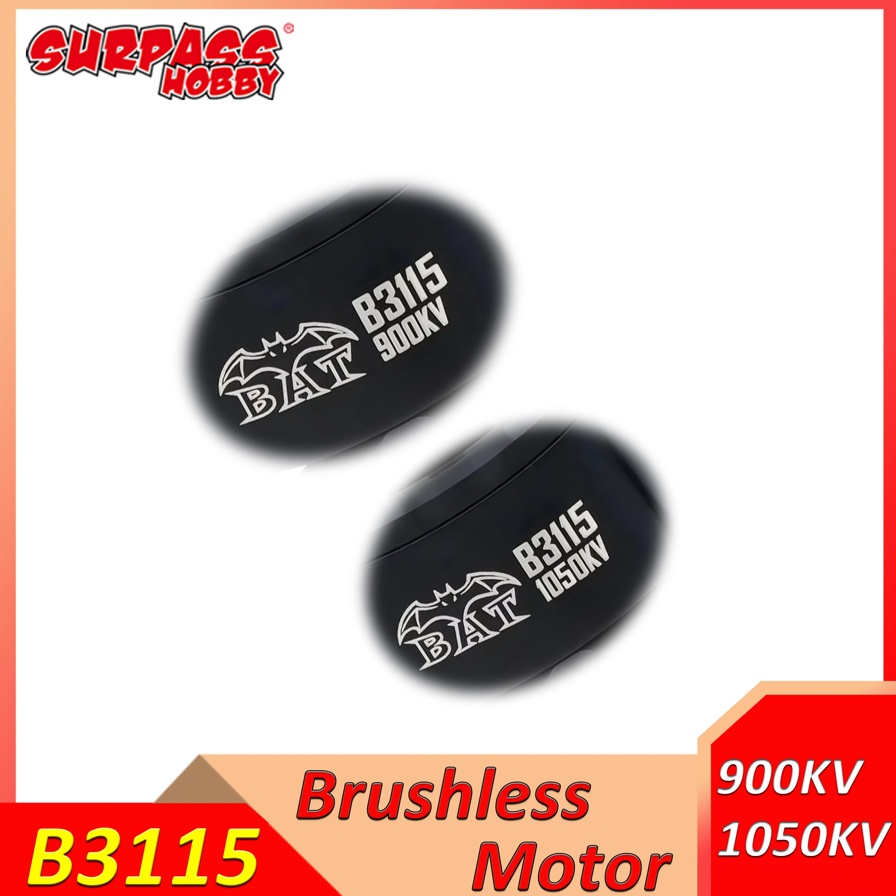Surpass Hobby 3115 900KV 1050KV Brushless Motor High Speed Outrunner for RC Airplane Multicopter Quadcopter FPV Drone Model Toy