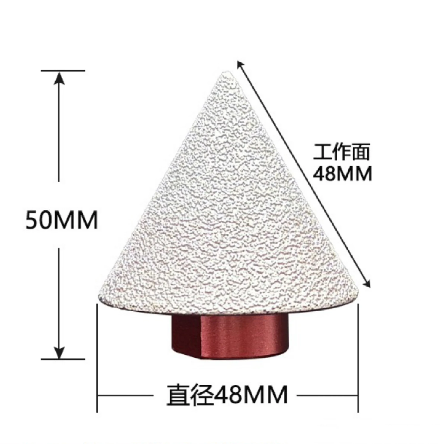 48mm - M14 Brazing Diamond Chamfer Head, Efficient Processing