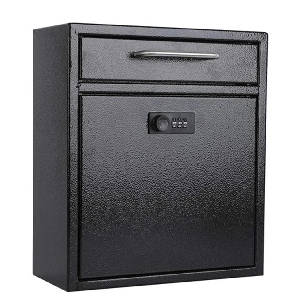 Wall mounted Mailbox with combination Lock Hanging Fixed Mailbox