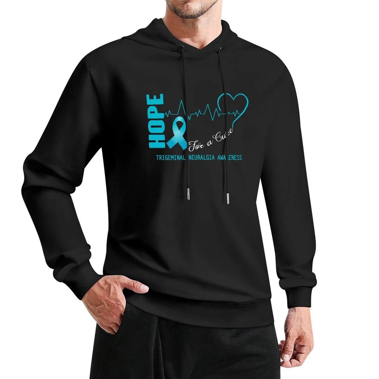 

Hope For A Cure Trigeminal Neuralgia Awareness Pullover Hoodie autumn jacket men anime clothing hoodies for men