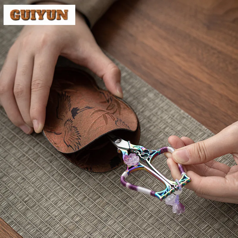 Hand-woven Tassel Tea Bags Scissors Embroidery Cutting Sewing Tailor Shears Needlework Craft Teaware Specialized Tools Craft