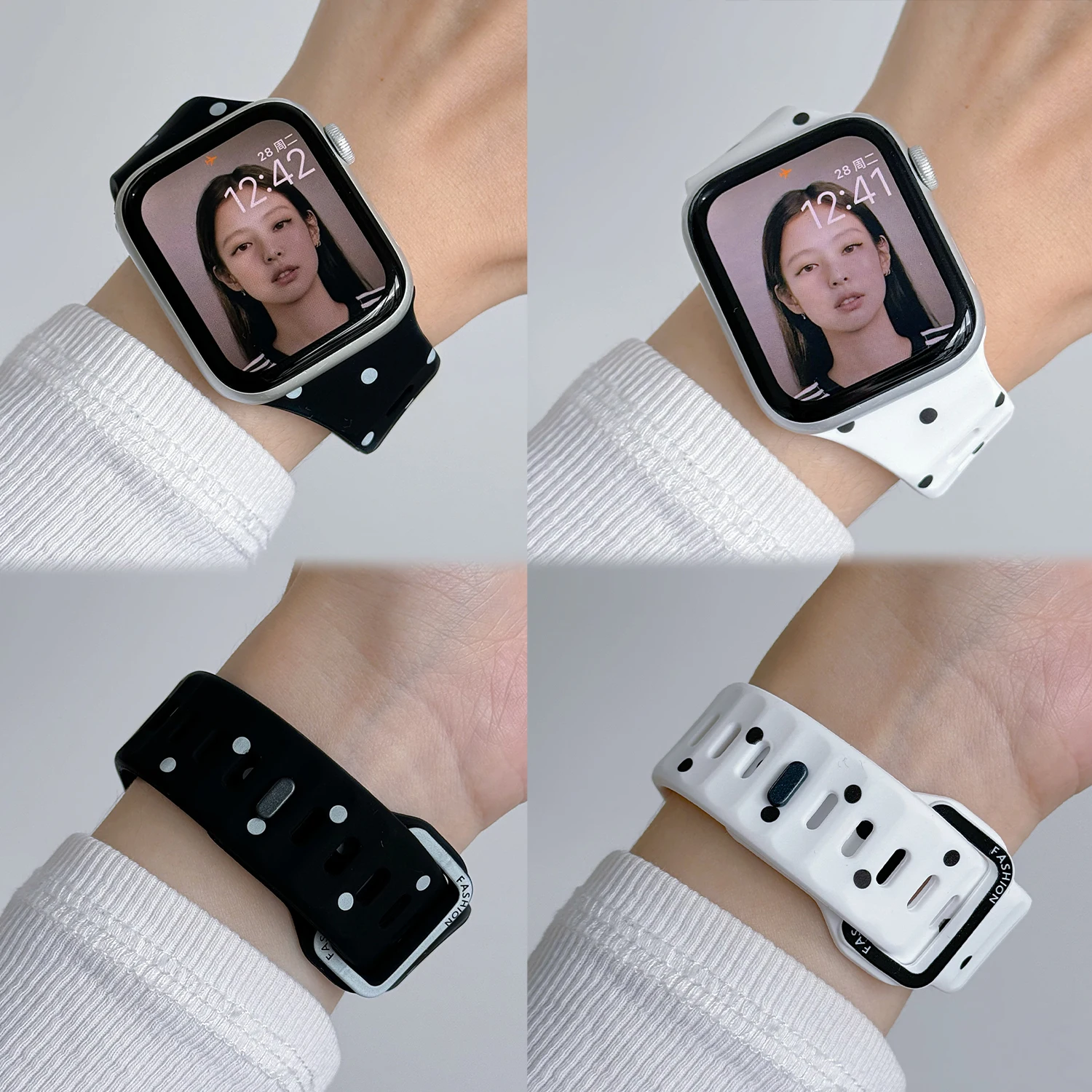 สายซิลิโคนแบบไม่สมมาตรสำหรับสา - Apple Smartwatch Accessories บทวิจารณ์และราคา