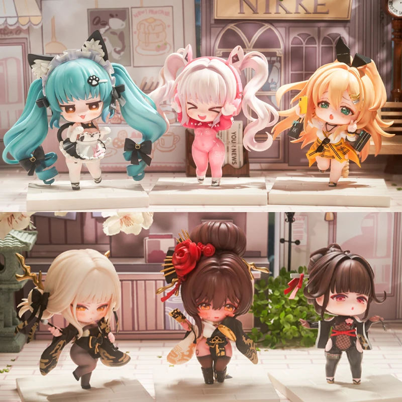 Original deusa da vitória: nikke alice privat cego noir bran caixa série anime figura hobby · sakura modelo colecionável presentes