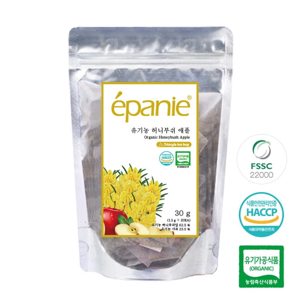 Esuci Organic Herb Tea Honey Bush Apple 20 Tea Bag 1.5g Triangle Tea Bag