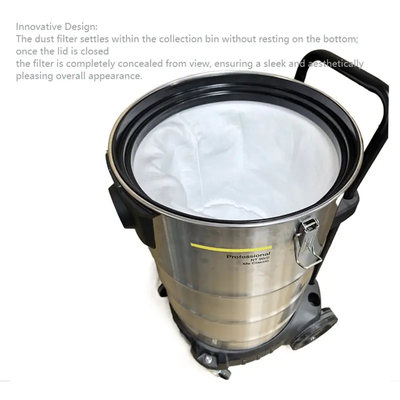 

【SIMPLE】Dust Bag Filter Cloth For Karcher NT90/2 Vacuum Cleaner- Replacement Part Dustproof Filter Bag For Motor Protection