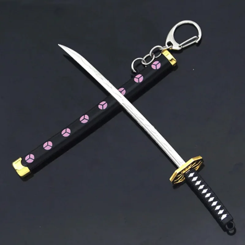 8 styl mini roronoa zoro meč klíčenka pro muži spona toolholder pouzdro katany šavle auto keyrings dar šifrovací klíč řetězy