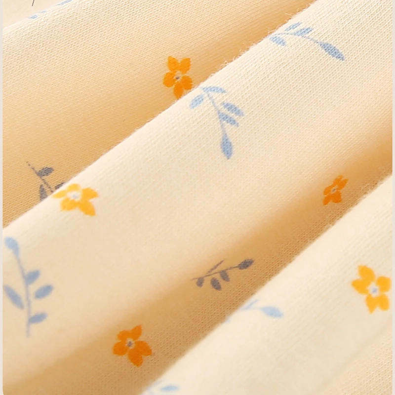 3 قطعة القطن الخالص عالية الخصر النساء زهرة طباعة سراويل سيدة سلس الملابس الداخلية تنفس Underpant حجم كبير اللباس الداخلي الإناث موجز #6