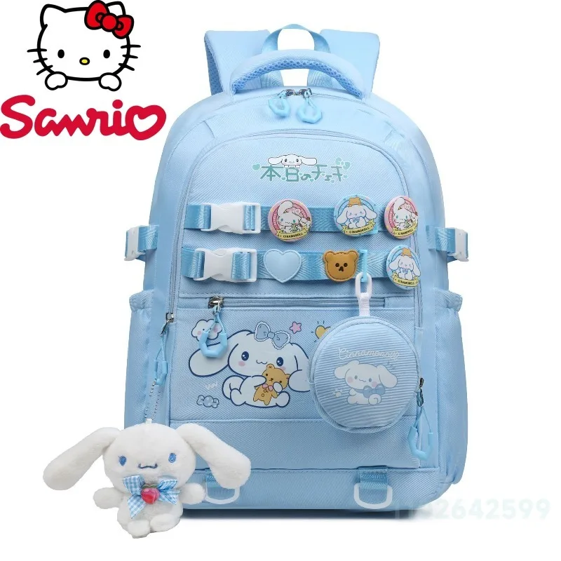 Sanrio Cute Backpack Kuromi Melody Lightweight Large Capacity Adjustable Straps Foldable Design Casual Outings Travel School