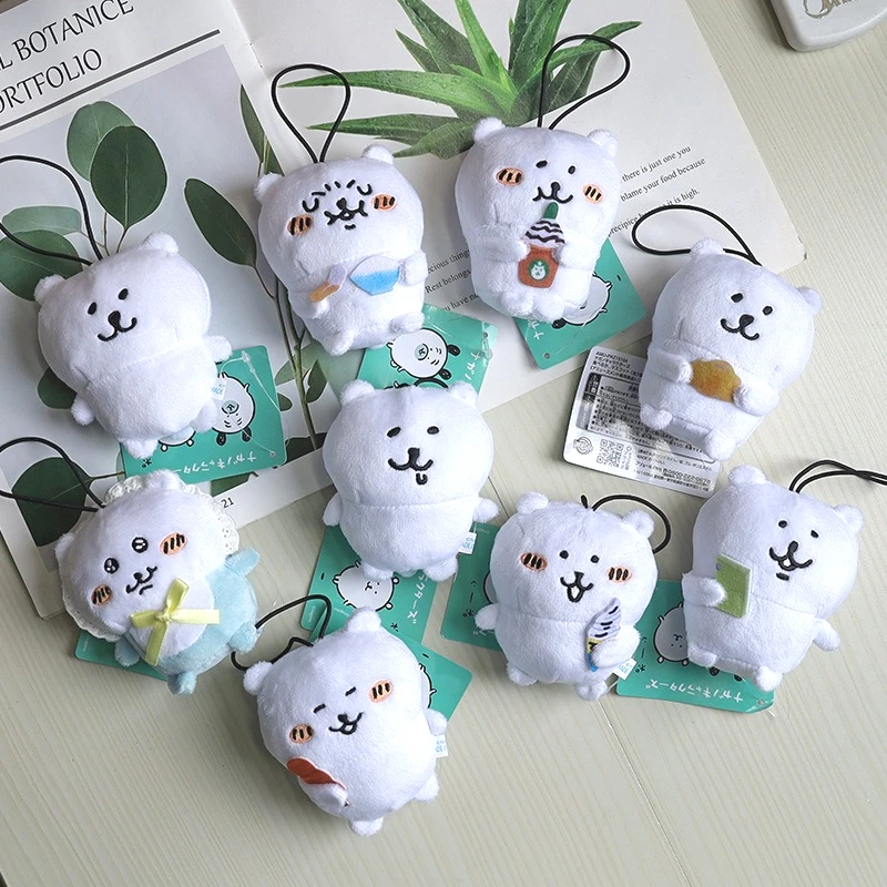 

Милый шуточный медведь, белый медведь, кукла Нагано, сумка, очаровательная меховая игрушка, мультяшный брелок, подвесной декоративный медведь, подарки на складе