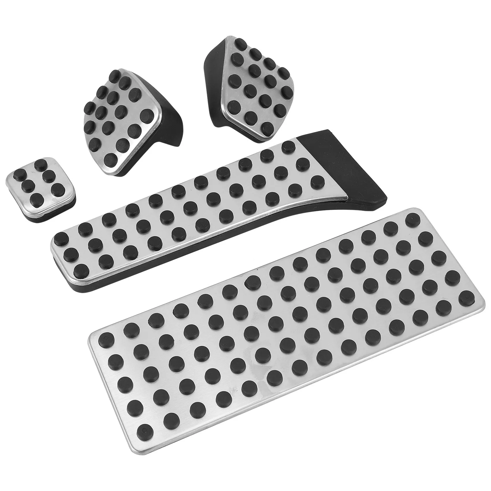 Acessórios de pedal de carro com apoio para os pés para Mercedes Benz, W203, W222, W213, W205, W204, W211, W212, W210, X204, 5 pcs