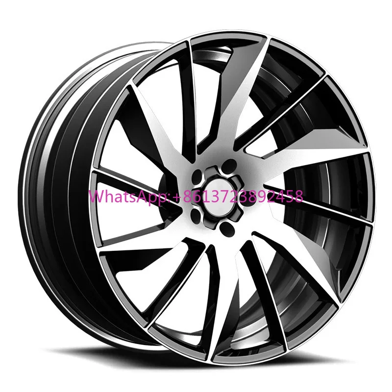 

Car Rims 17 18 19 20 21 22 23 24 Inch 5x120 Black Machine Face Silver Aluminum Alloy Forged Wheels for Tesla Model S Model Y
