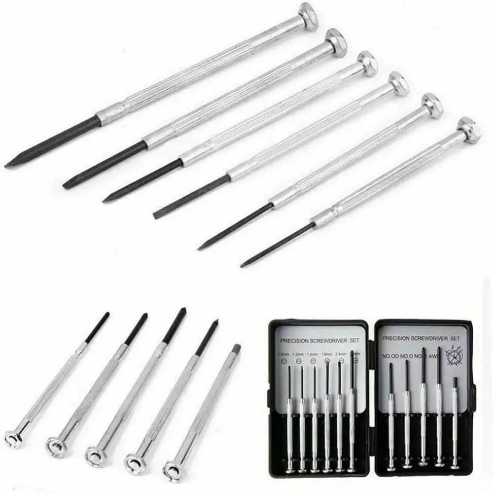 

11Pcs/set Steel Micro Precision Screwdriver Set Clock/Watch Small Cross Mini Watchmakers Tools Portable Disassembly Equipment