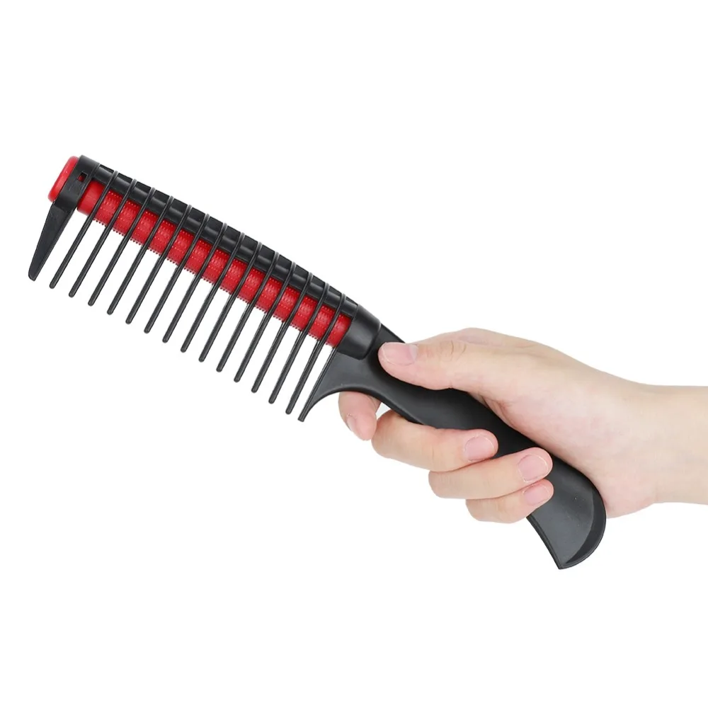 Professional Detachable Hair Comb Multifunctional Plastic Professional Hair Styling Comb Ergonomic Handle Black Red