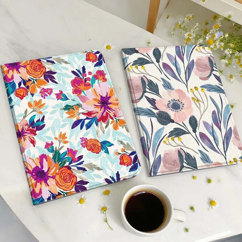 

Colorful Floral Pattern Design Gift Tablet Case For Huawei Honor MatePad MediaPad Air 5 6 7 11 V6 V7 V8 V9 X9 X8 T10 T10s C5e T5