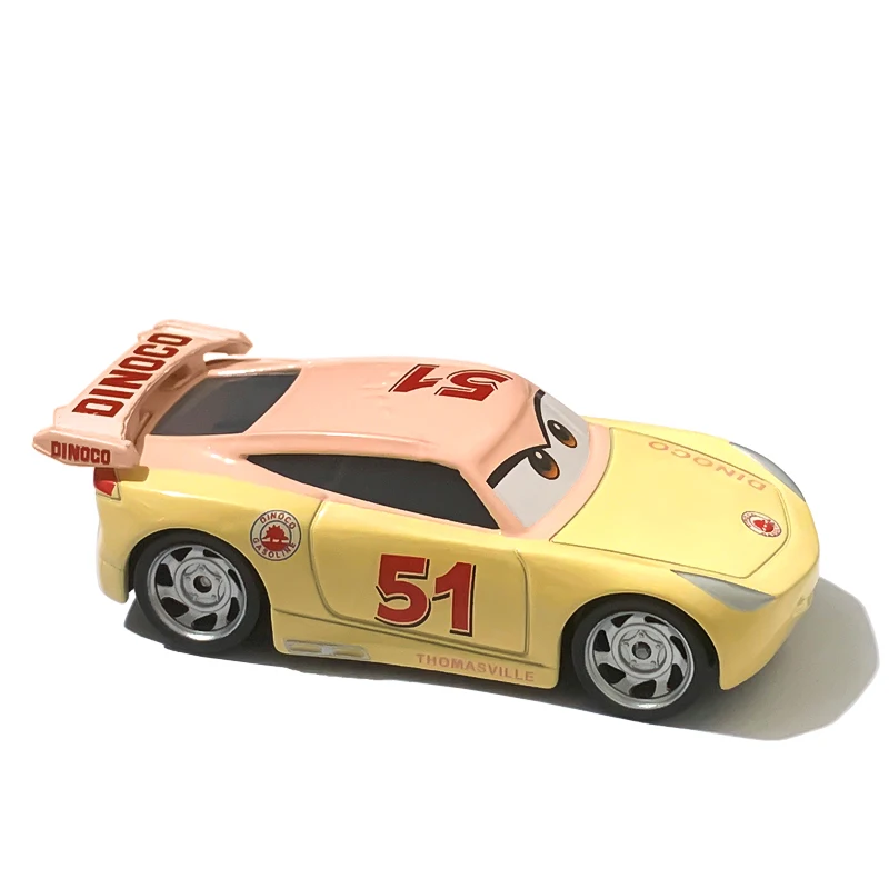 Cars Disney Pixar Toys Lightning McQueen Jacktion Storm Toy Car No. 86 Narrator Chickhick Kids Metal Diecast Alloy Car Toys