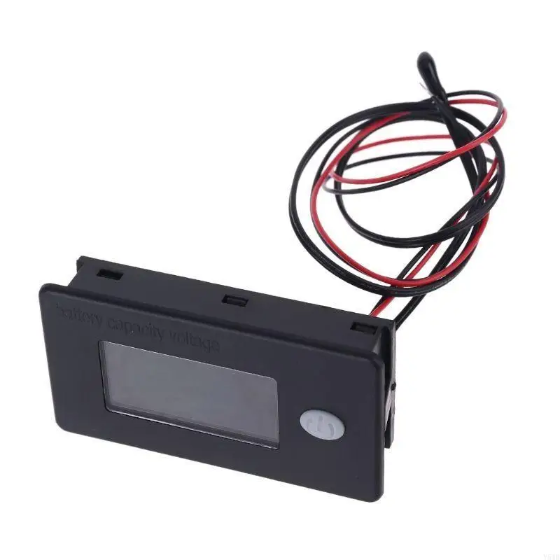 Y51B 3 in 1 Battery Monitor Temp Display Digital Battery Capacity Tester Percentage Level Temperature Switch Meter
