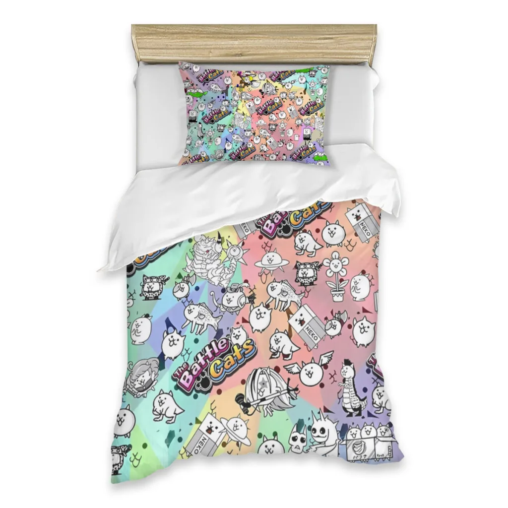 The Batter Cats The Batter Cats Single Bed Sheets Set  Complete Case Single Linen Quilt Cover