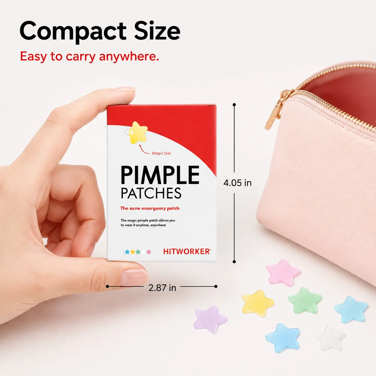 240PCS Colorful Star Shape Pimple Patches for Face, Cute Blemish Cover Stickers, Mixed Color Facial Spot Patches