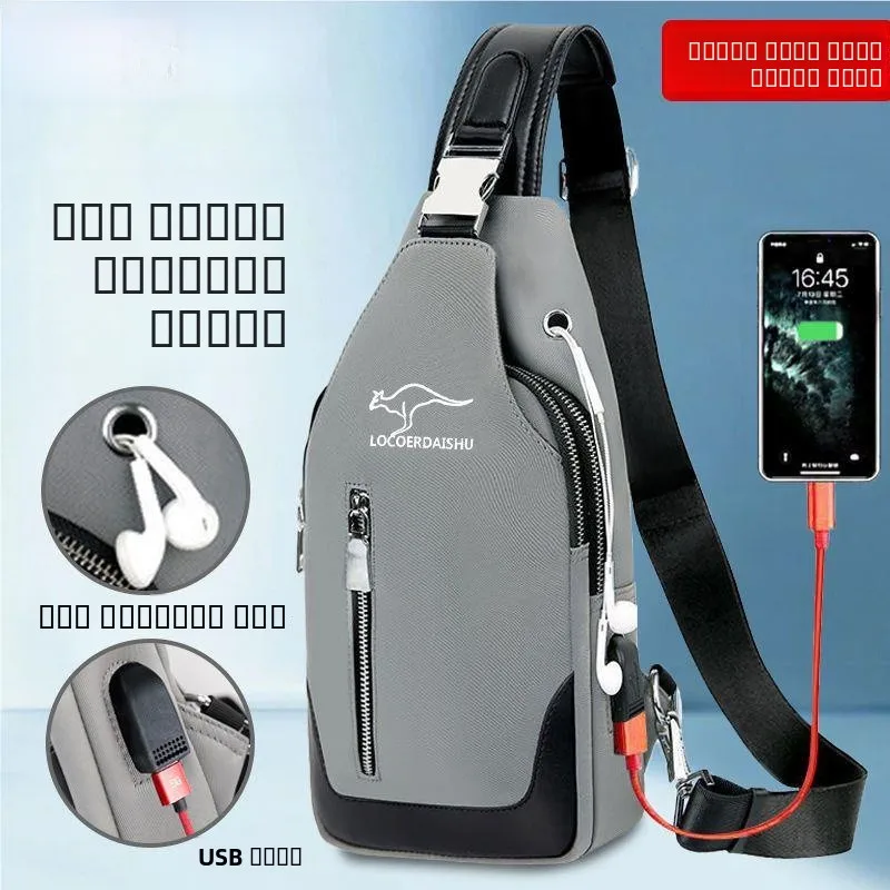 

Модная мужская сумка-слинг из канваса, повседневная сумка через плечо, стильная корейская версия, сумка для отдыха на пояс