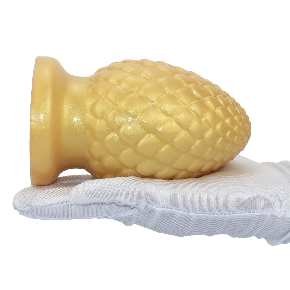 سيليكون المكونات الشرج تحفيز موسع 2 أحجام كبيرة مستديرة نقطة الذهبي بعقب المكونات دسار الاستمناء ألعاب جنسية الجنس متجر الجنس