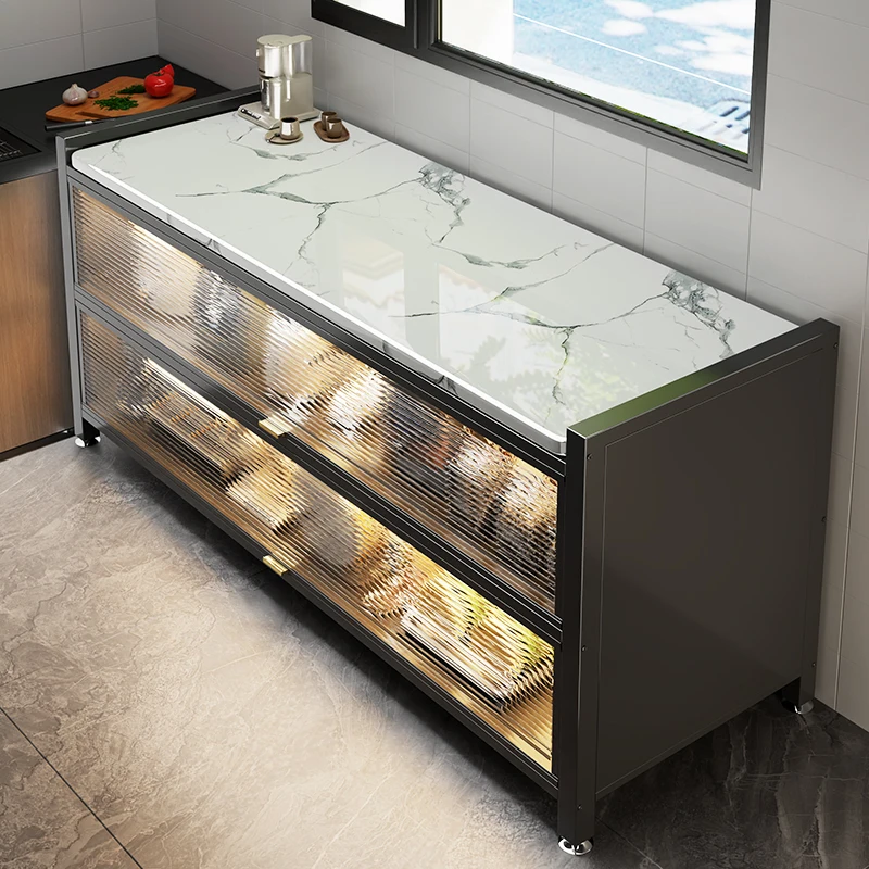 Dustproof Steel Metal Storage Cabinet for Home Kitchen Appliance Organization Solution