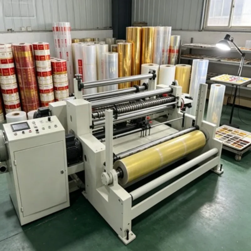 S300-1300D Semi Automatic Jumbo Roll Paper Slitter and Rewinder Plastic Film Slitting Cutting Machine for Sales
