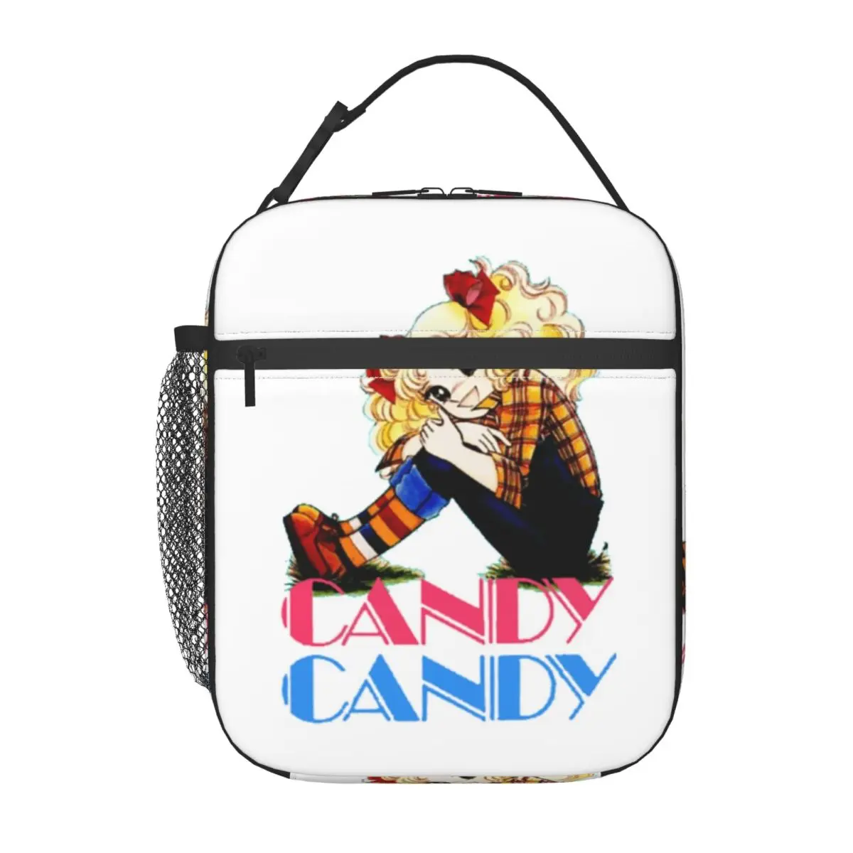 

Изолированная сумка для обеда с логотипом Candy Candy для женщин, герметичный термохолодильник в стиле аниме, манга, коробка для бенто, офисная работа, школа
